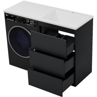 Напольная тумба под раковину Brevita Grafit 120 R УТ000015086 Графит матовый